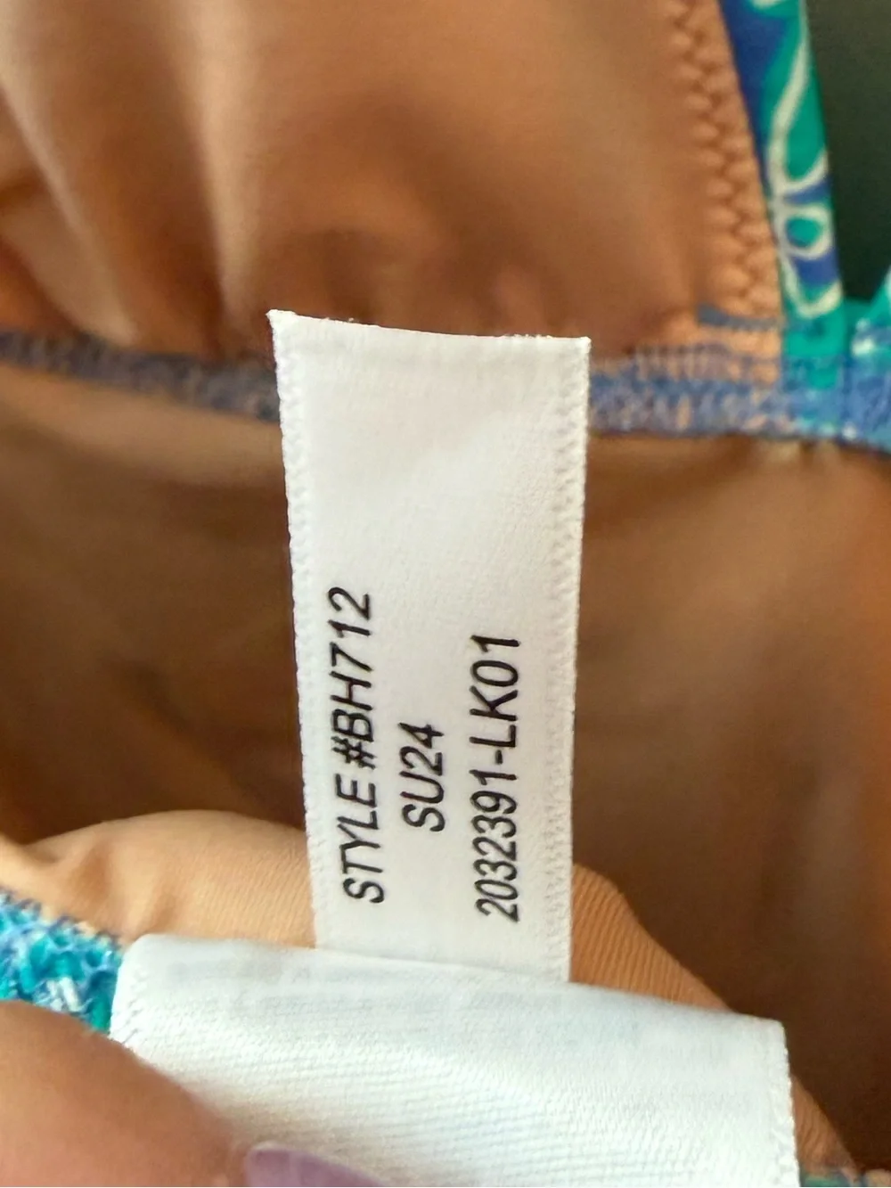 J. Crew Ruched V-Neck One-Piece Swimsuit green blue print size S